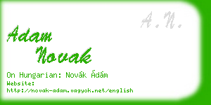 adam novak business card